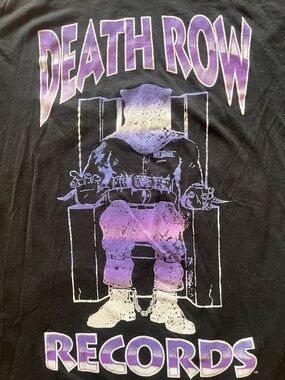 Death Row Records Graphic Tee - Black & Purple